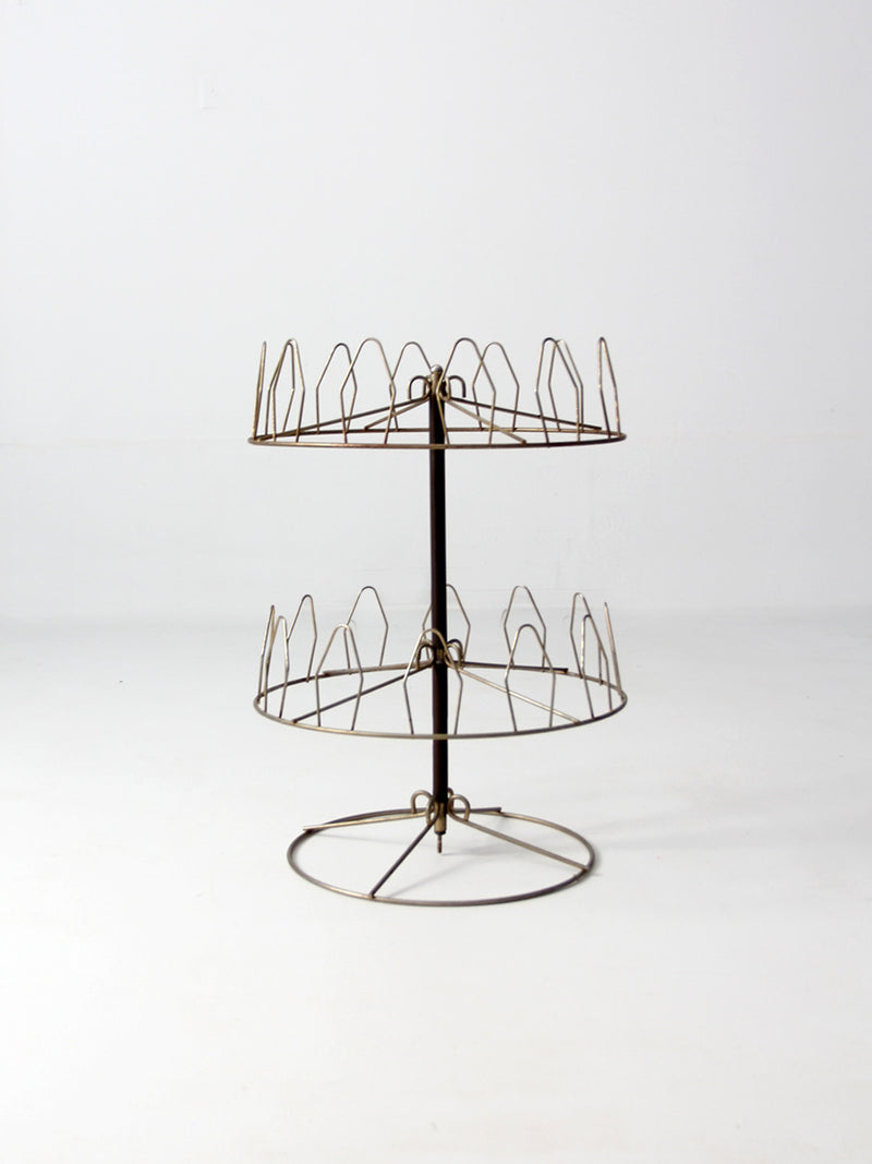 mid century shoe tree rack display