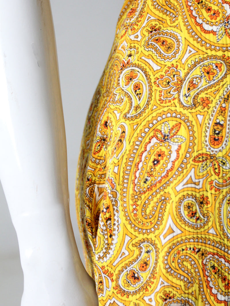 vintage 60s paisley print dress