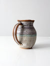 vintage studio pottery pitcher