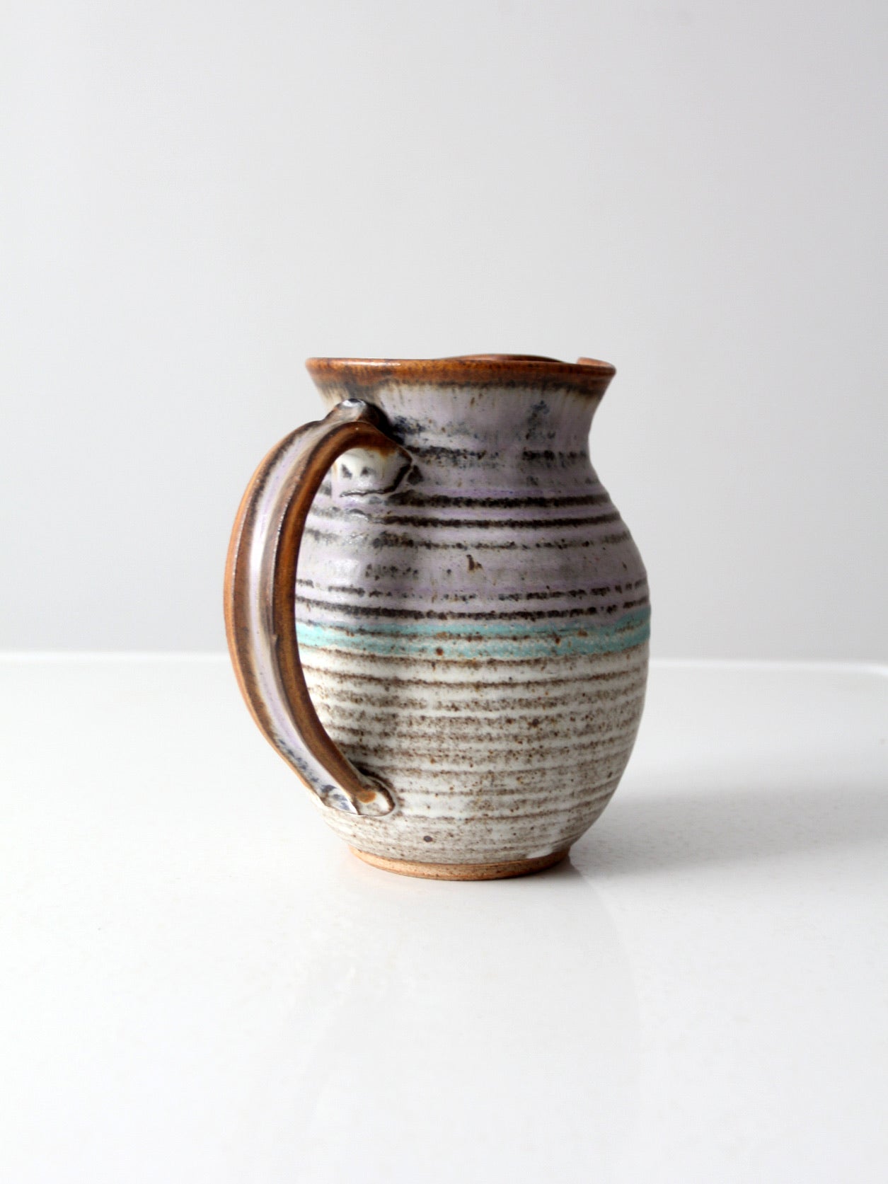 vintage studio pottery pitcher