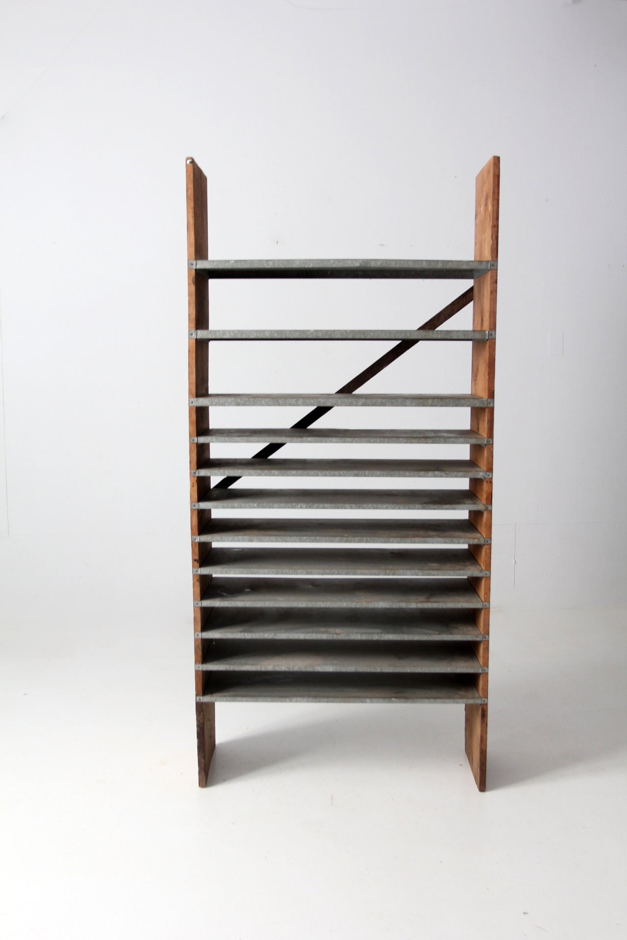 20026円 【現品限り】vintage iron shelf 695*1200*300 - 棚+