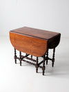 vintage gate leg drop leaf table