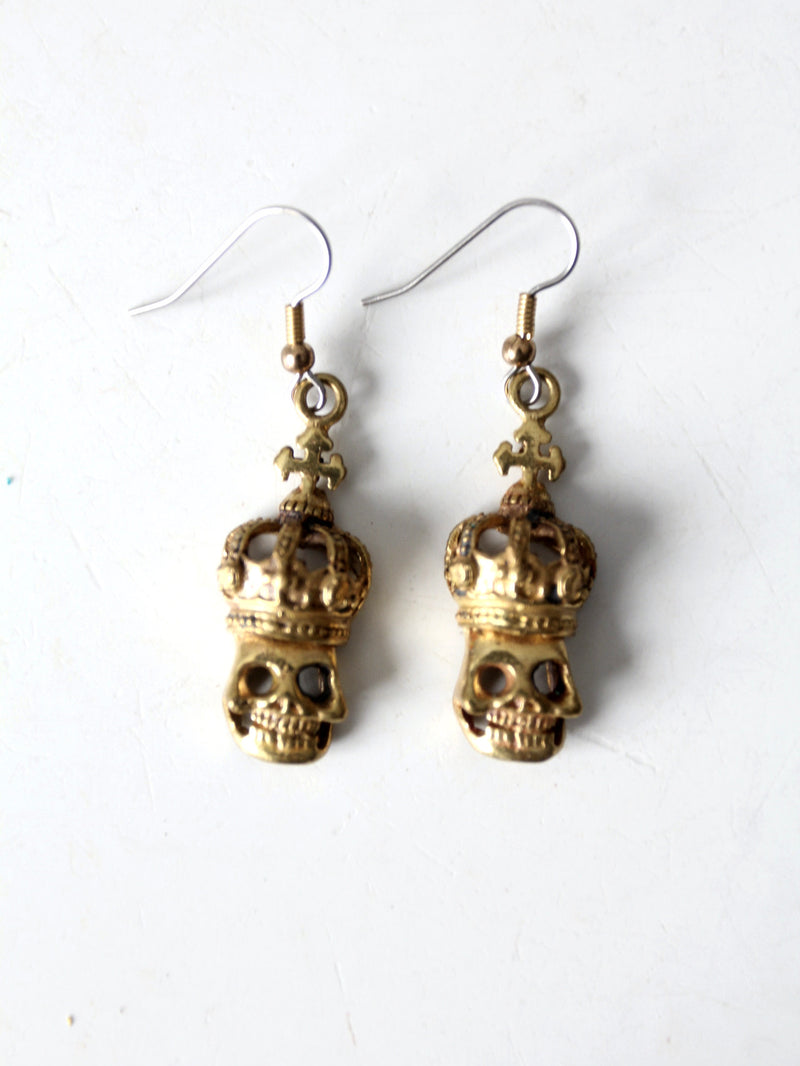 vintage skull earrings