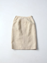 vintage 60s Brentwood boucle skirt