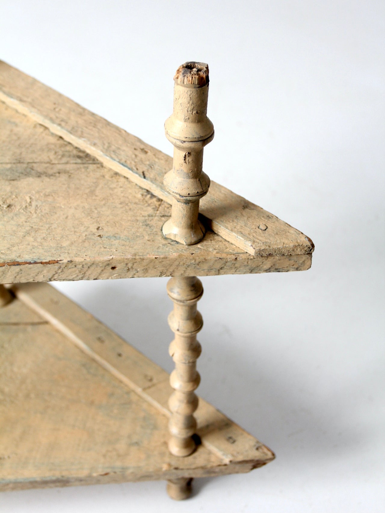 Victorian spool shelf stand