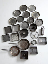vintage kitchen baking pan collection