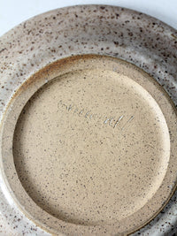 vintage signed studio pottery plate