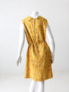 vintage 60s paisley print dress