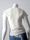 vintage white lace blouse
