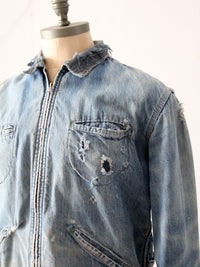 vintage distressed Osh Kosh denim work jacket