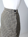 vintage 60s houndstooth skirt