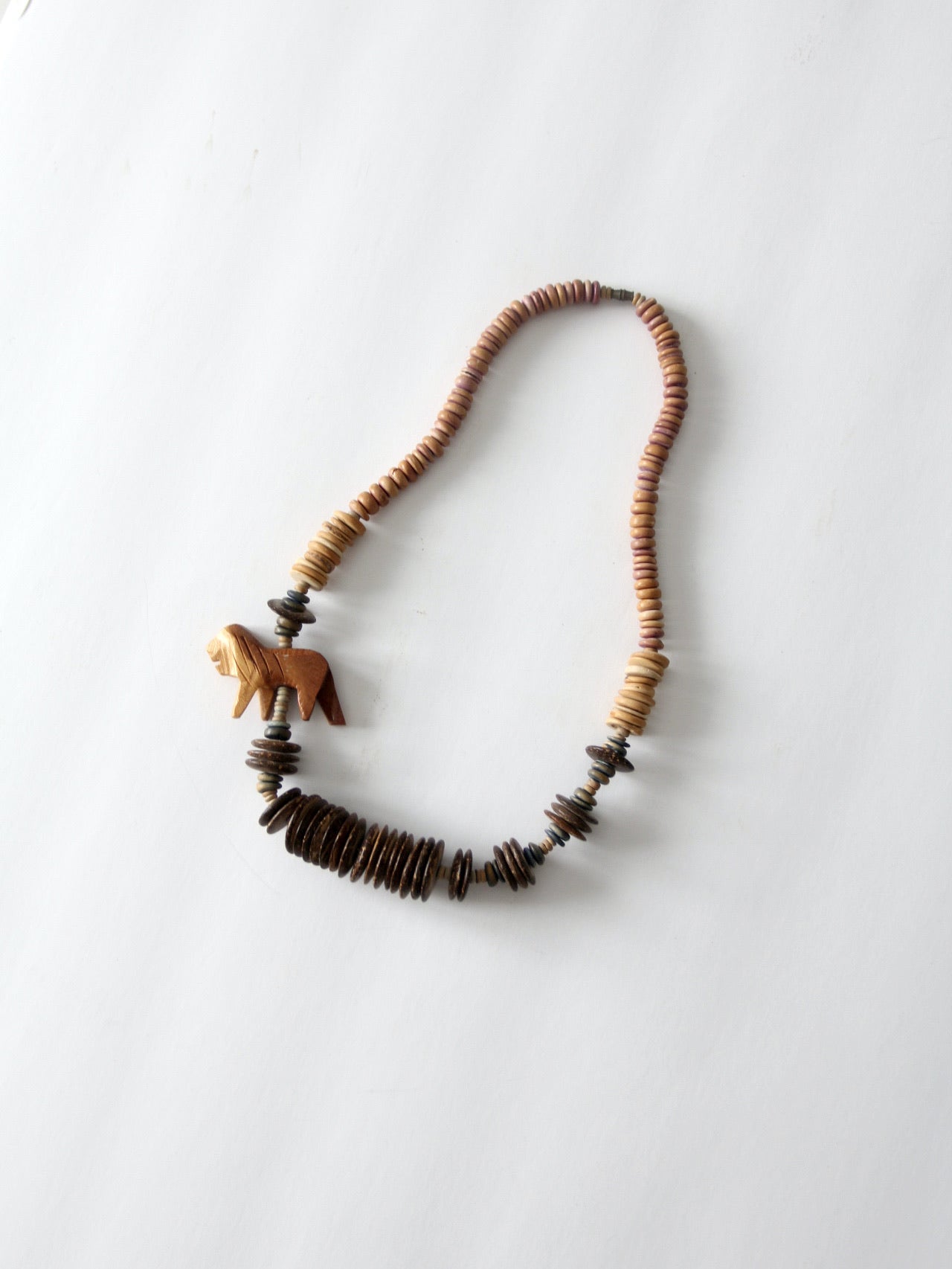 vintage wood statement necklace – 86 Vintage