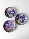 vintage Ching-t'ai Ian Artist Workshop cloissone plates set/3