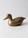 mid century brass duck