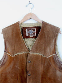 vintage 70s Pioneer Wear shearling vest
