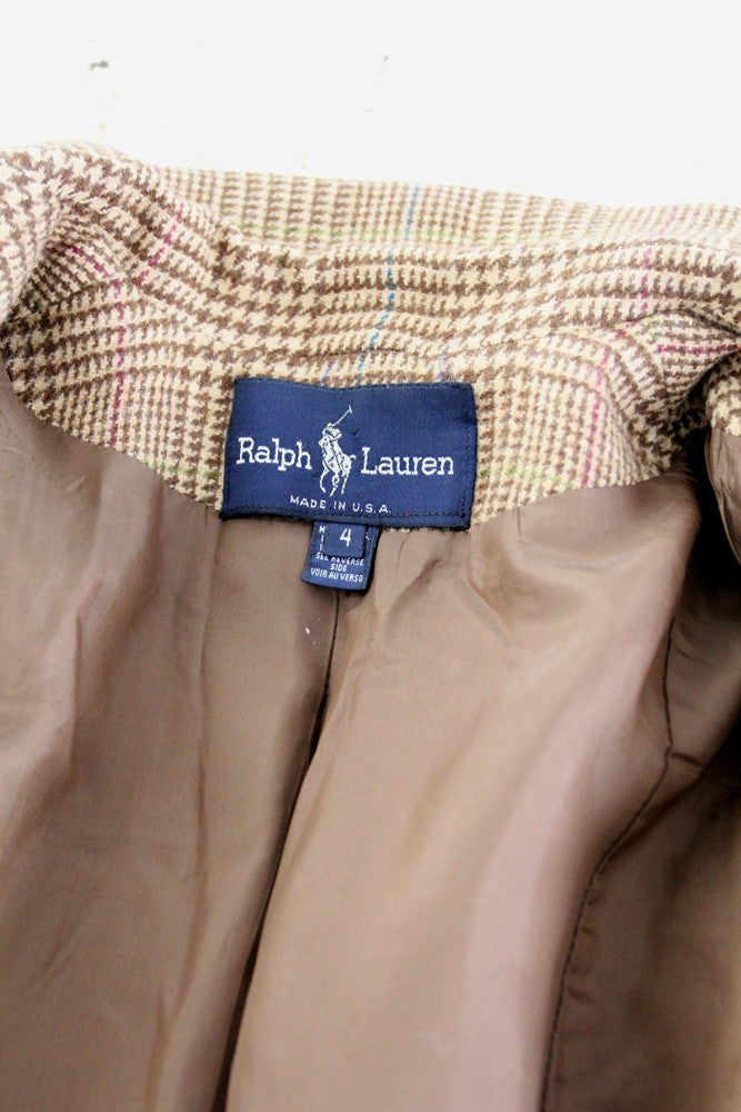 vintage 80s Ralph Lauren tweed blazer