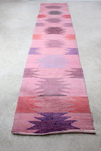 Swedish rag rug floor runner circa 1920,  13 feet 4 inch