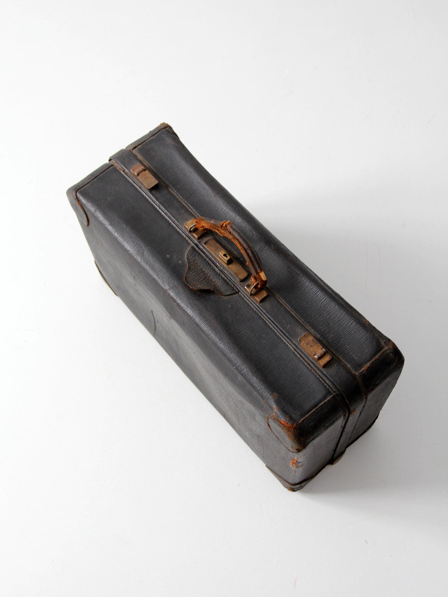 Small leather 2025 suitcase