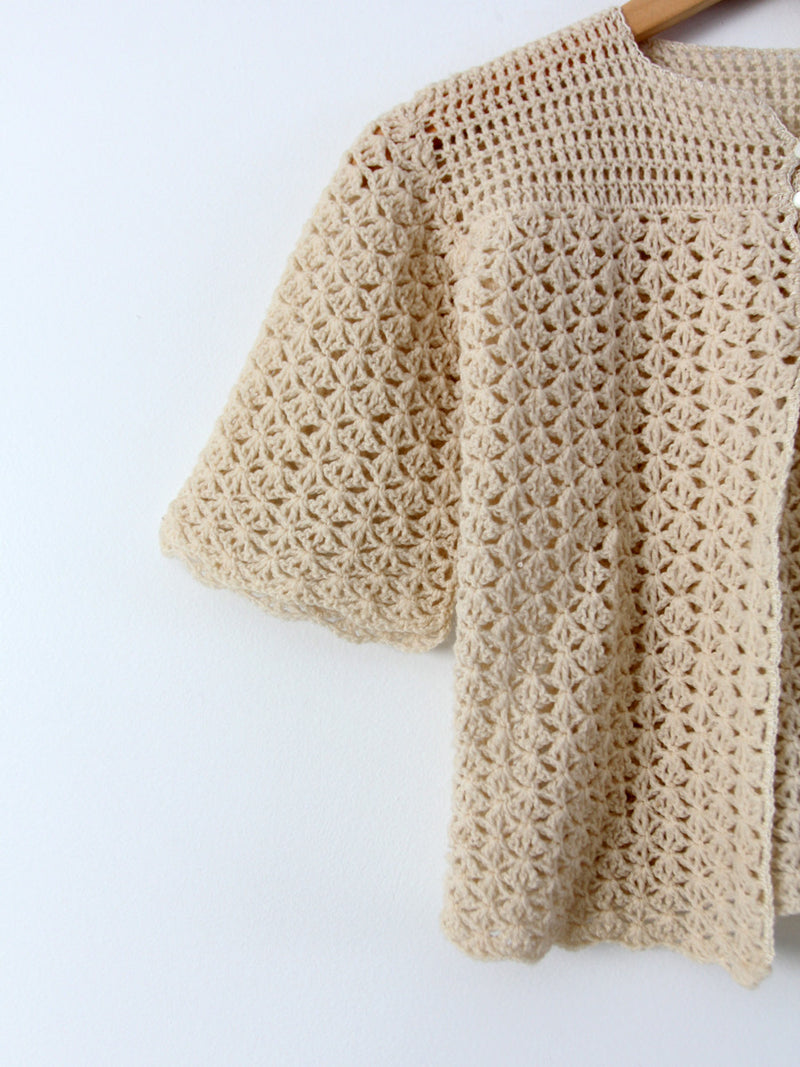 vintage crotchet top