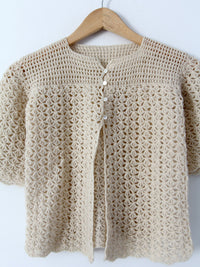 vintage creme cardigan