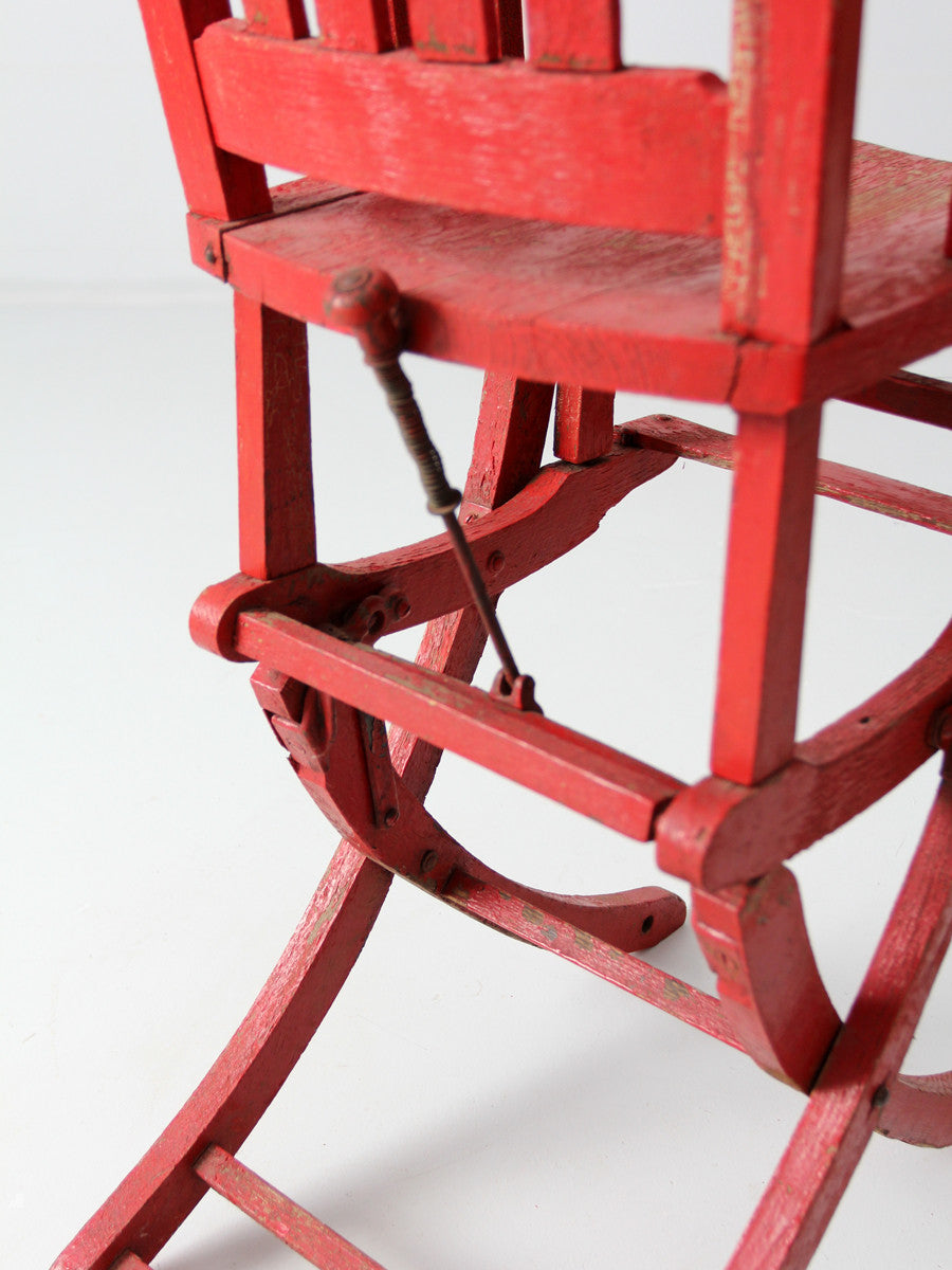 antique children's convertible rocking chair high chair