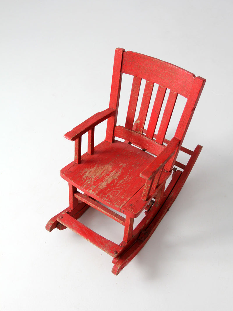 antique children's convertible rocking chair high chair