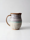 vintage studio pottery pitcher