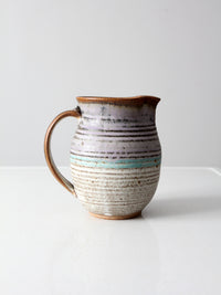 vintage studio pottery pitcher