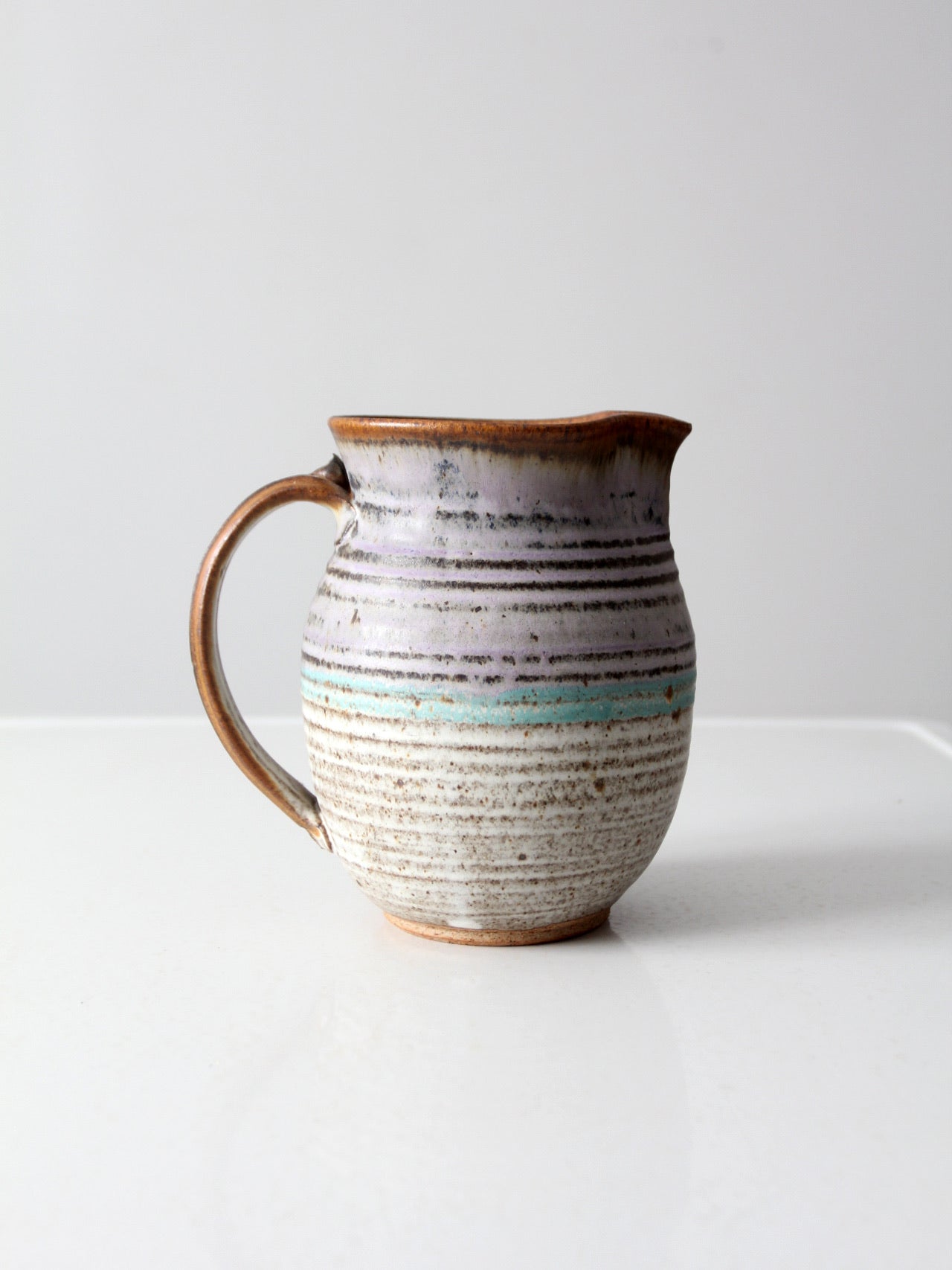 vintage studio pottery pitcher