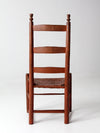 antique splint weave seat chair