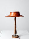 vintage Mexican tooled leather hat