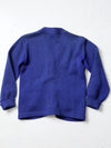 vintage blue cardigan sweater