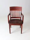 antique wooden library chair