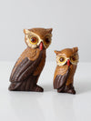 mid-century owls pair