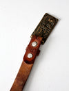 vintage kid's tooled leather belt