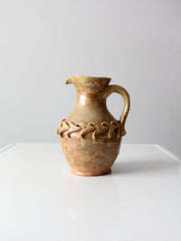 vintage studio pottery pitcher