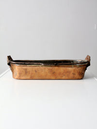 antique copper fish kettle or poissonniere