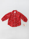 vintage bandana print children's blouse new old stock