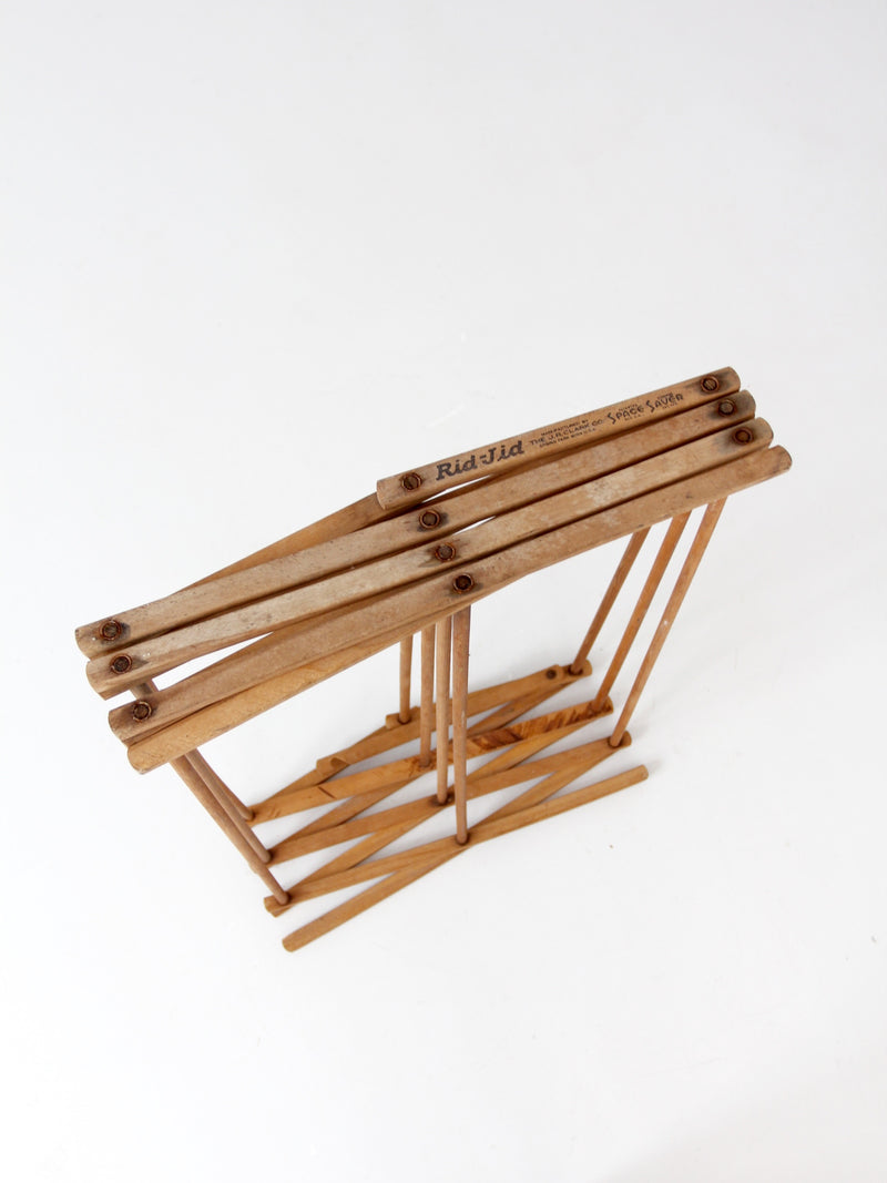 vintage Rid-Jid wood drying rack