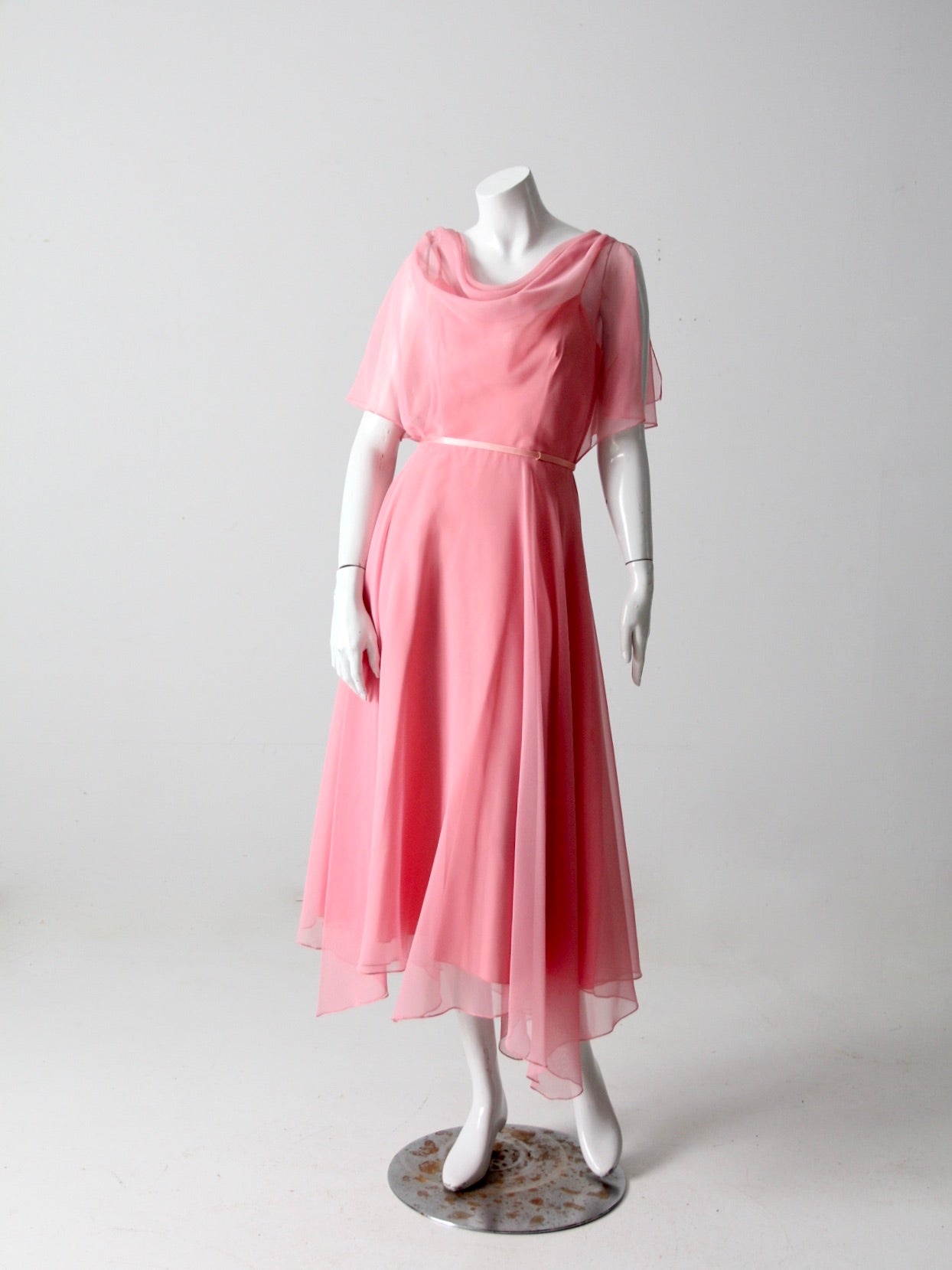 70s chiffon dress outlet