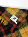 vintage Scottish wool plaid blanket