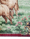 antique woven tapestry wall hanging