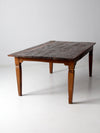 antique wooden dining table