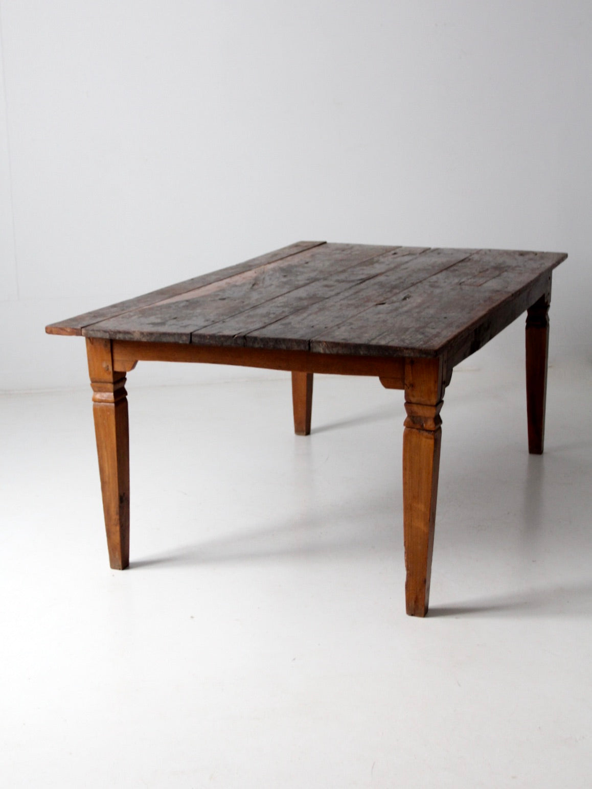 antique wooden dining table