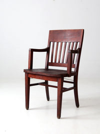 antique wooden library chair