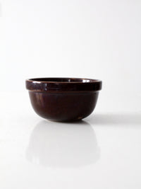 antique brown stoneware bowl