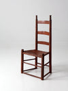 antique splint weave seat chair