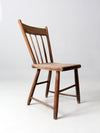 antique plank seat chair