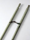 vintage painted wooden oars pair