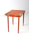 antique painted wood folding table